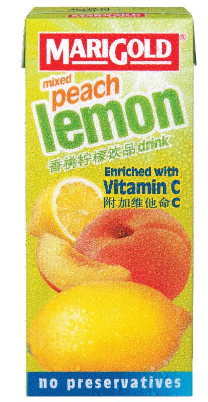 MARIGOLD LEMON Mixed Peach Fruit Juice