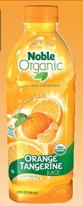 100% Pure Organic Orange Tangerine Juice