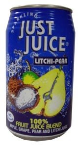 Juices Just Juice - Sparkling Litchi - Pear (340ml Can)