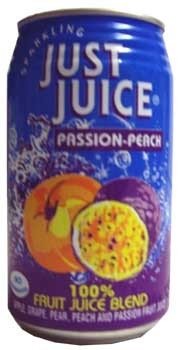 Juices Just Juice - Sparkling Passion Peach (340ml Can)