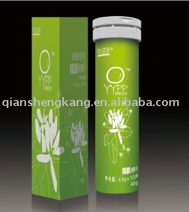 Natural honeysuckle effervescent tablet