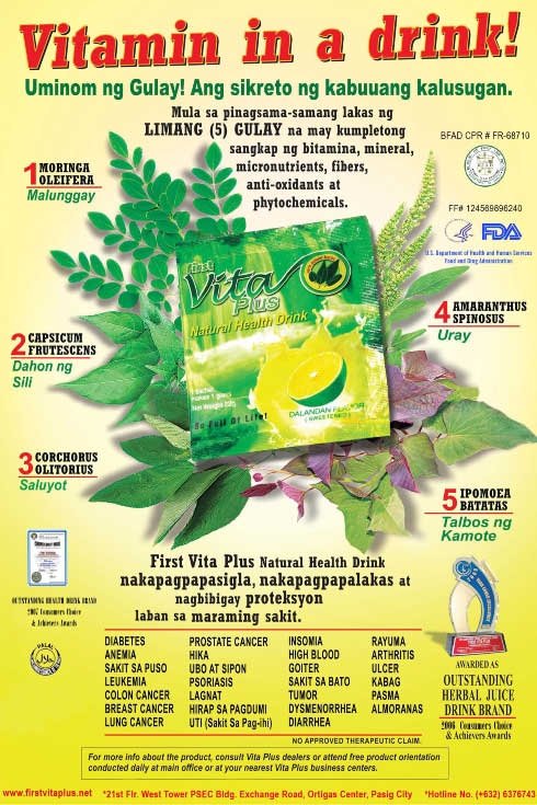 First Vita Plus The First Natural Herbal Juice Drink (Vegetable in a Drink)