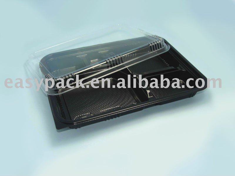 Disposable  plastic   lunch   box 