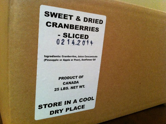 CRANBERRIES  DRIED 