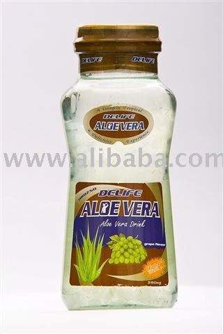 Delife Aloe Vera -  Grape  Flavor ( Glass ) beverage