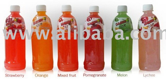 Fruit drink with Nata de Coco