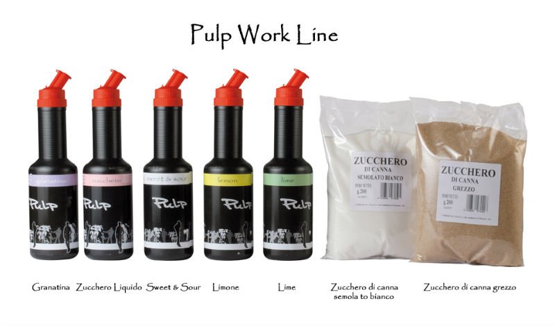 PULP Work line pulp contrate fruit juice