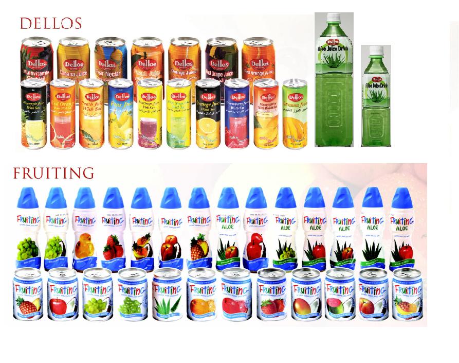  Dellos  Fruit juice and Aloe juice