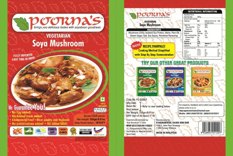 Vegetarian Soya Mushroom