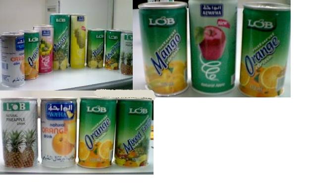 Stock Clearance - Assorted Natural  Juice s In 3 Pcs  Tin  Can