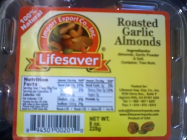 Roasted  Garlic  Almonds