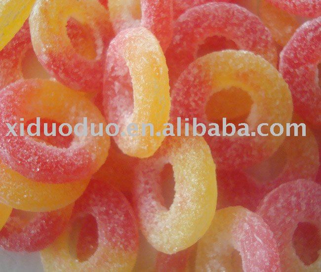 bulk packed soft candy with ring shape