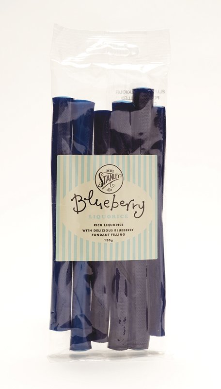 Mr. Stanleys Blueberry Liqourice Stick Bag - 130g