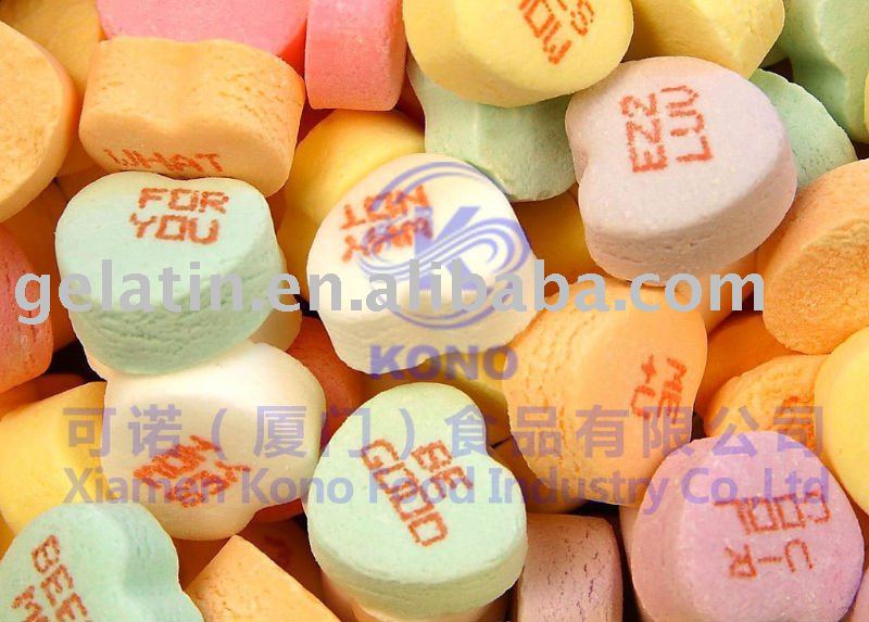 Heart-shaped Marshmallow Candy