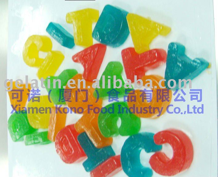 alphabet shaped gummy candy
