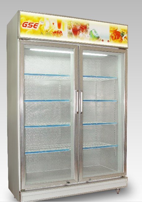 2-door vertical showcase