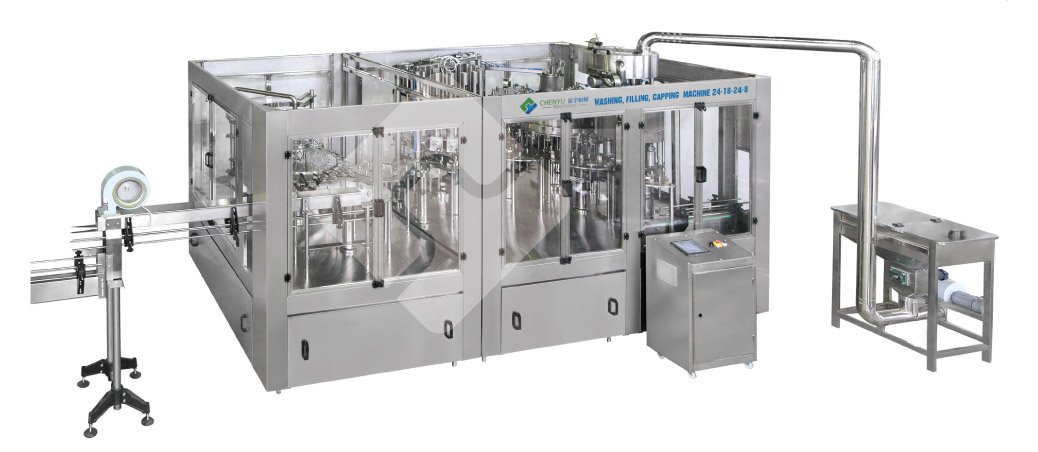 Pulp carbonated juice filling machine