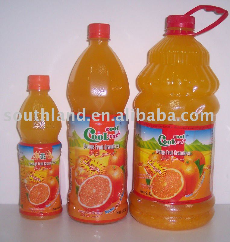 3 size orange juice with pulp