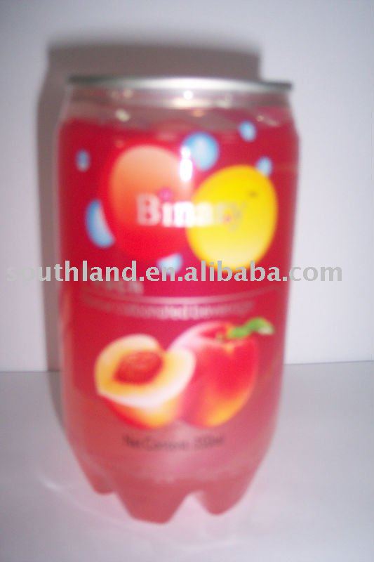 binary carbonated peach juice drink