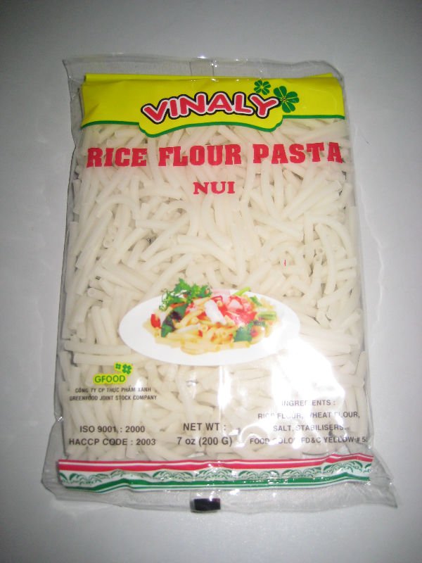 RICE MACARONI - SMALL TUBE SHAPPED-WHITE