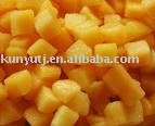 IQF dices yellow peach