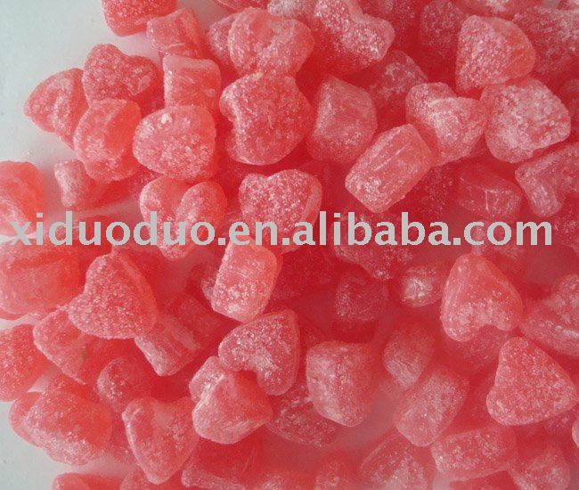 bulk packed soft candy with heart shape