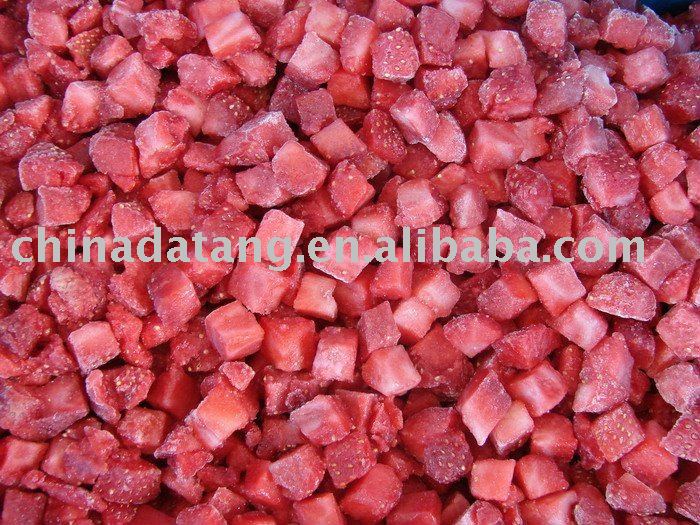 high quality IQF strawberry diced