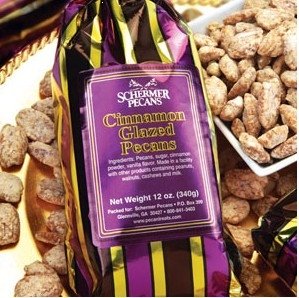Cinnamon Glazed Pecans 3-12 oz Packages Per Box