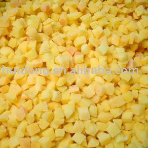  iqf   peach  dice