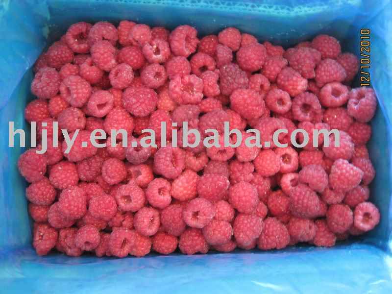 frozen fruits - raspberries