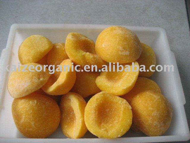 organic frozen yellow peach