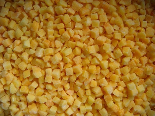 frozen apricot dice