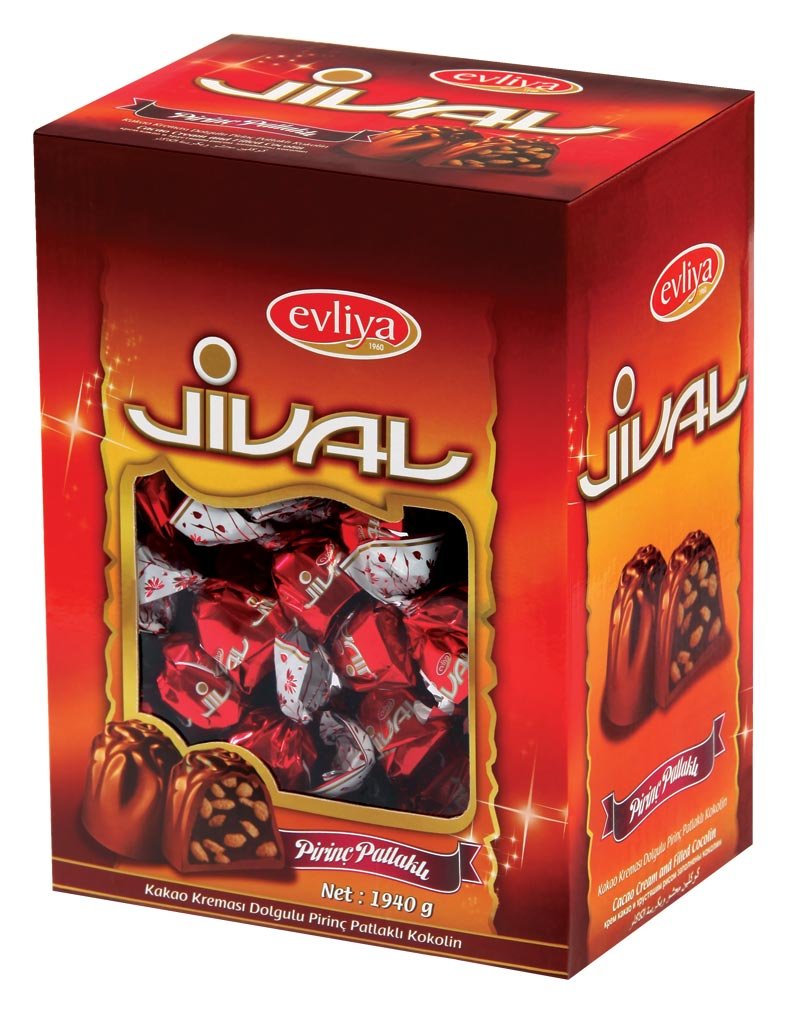 Jival Chocolate With Rice Crisp In Bulk Carton Box