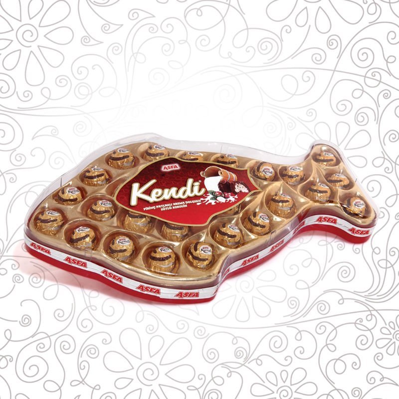 Asfa Kendi milky compound chocolate with cream and crispy rice