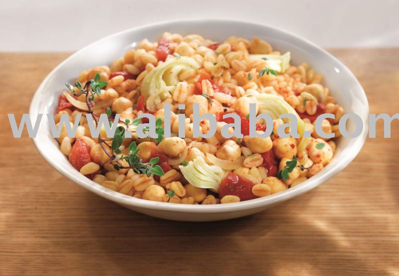 Wheat and Chick Peas Vegetarian Ready Meal
