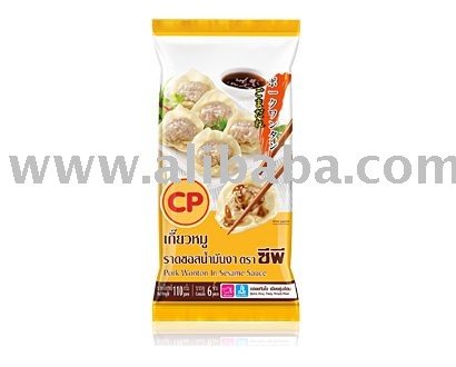 Frozen Ready to Eat Food Pork Wonton In Sesame Sauce