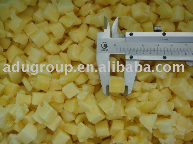 Frozen mango dice