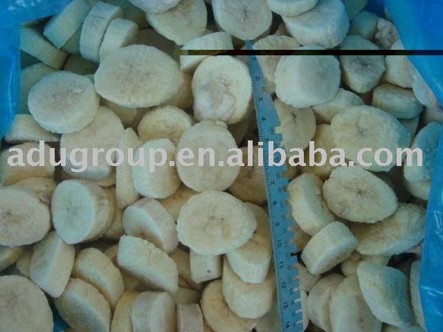 Frozen banana slice