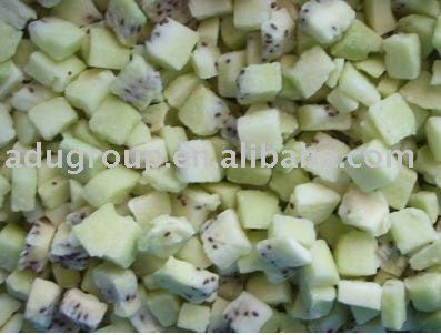 Frozen kiwi dice