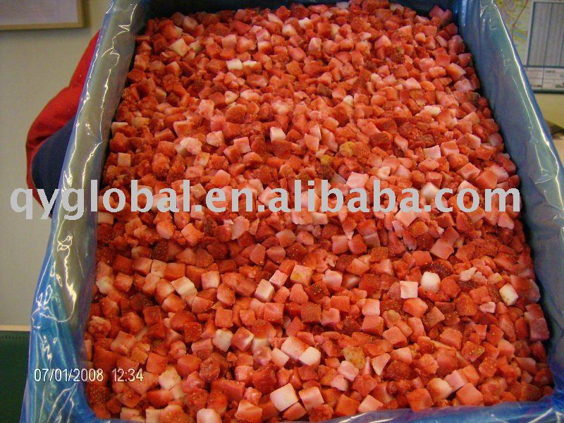 Frozen chinese strawberry dice