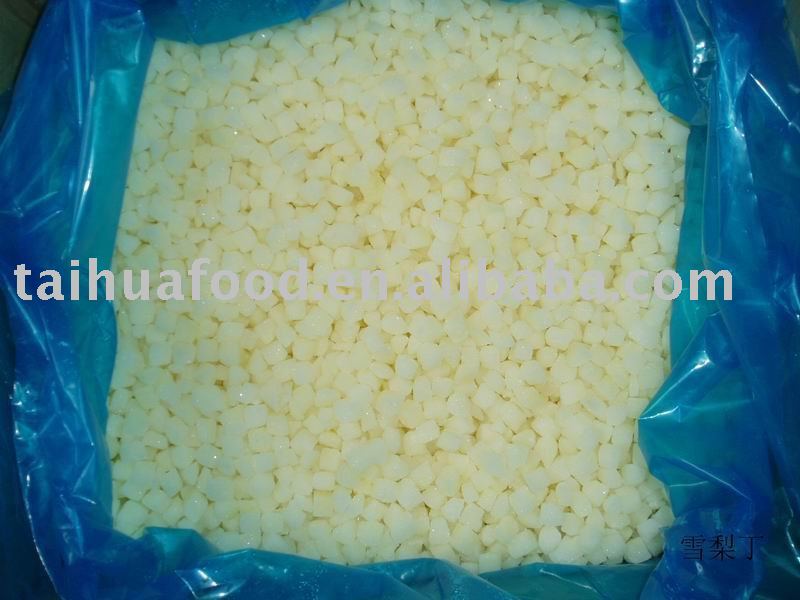 Iqf Pear Dice , blanched