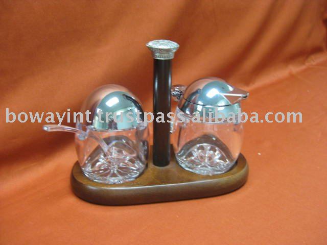 BO-9518  SUGAR     CREAMER  SET W/HOLDER