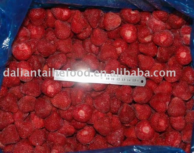 frozen strawberry and dark red