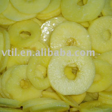 Frozen apple rings