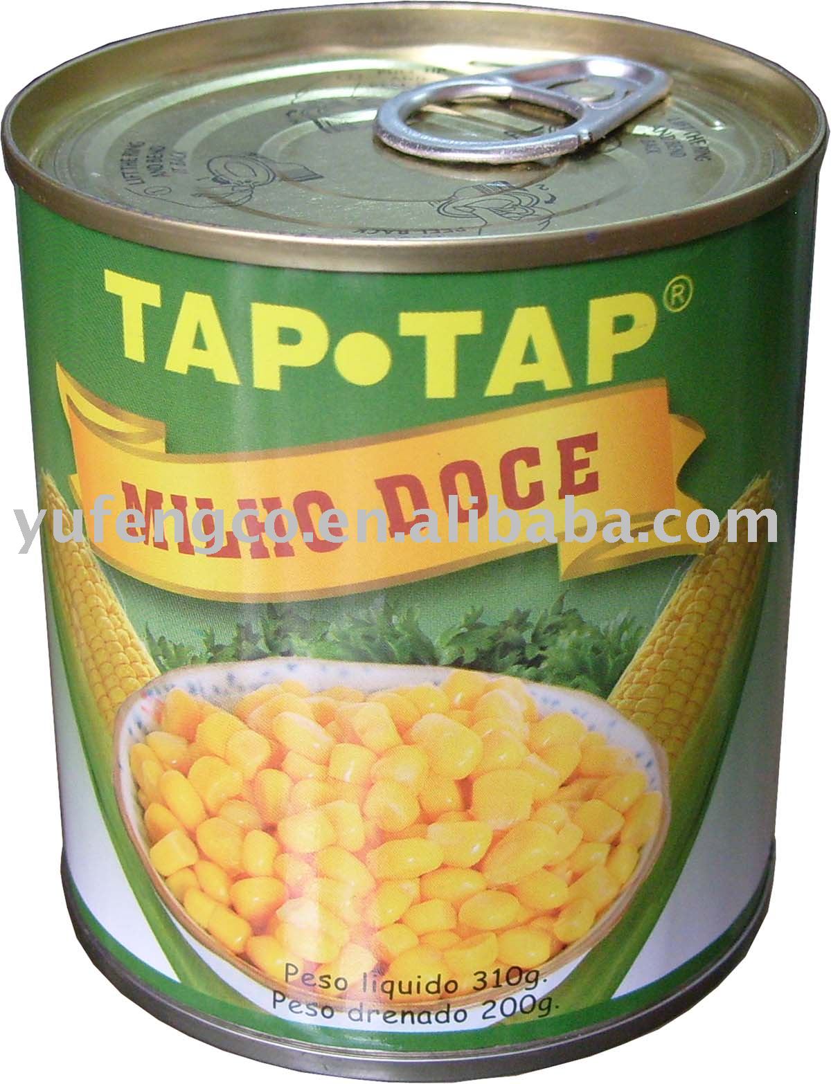 Canned corn kernel