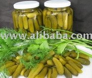Pickled baby cucumber