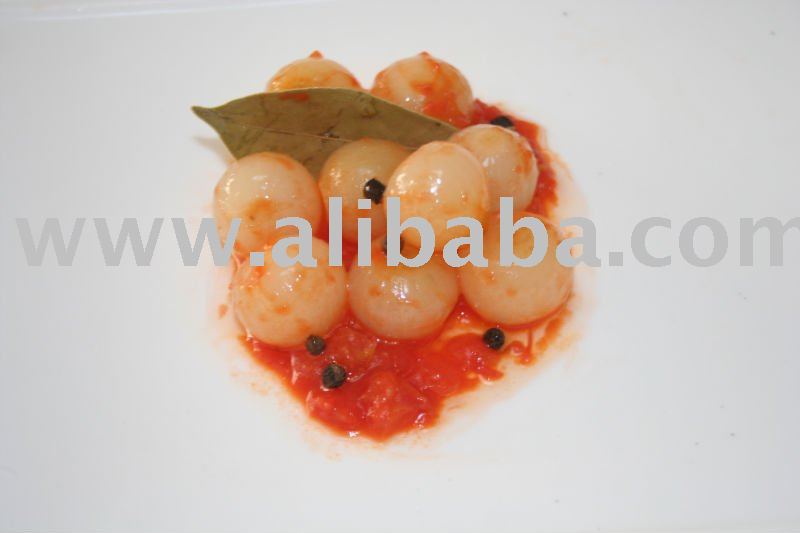 baby onions baked  In Tomato Sauce