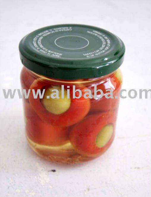 Cherry Peppers Stuffed with Olive