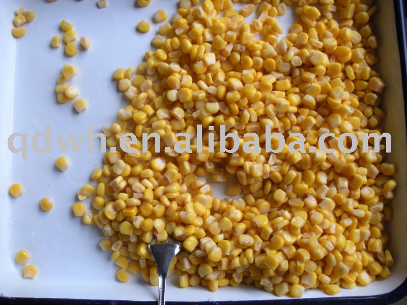 Canned sweet corn in brine or water