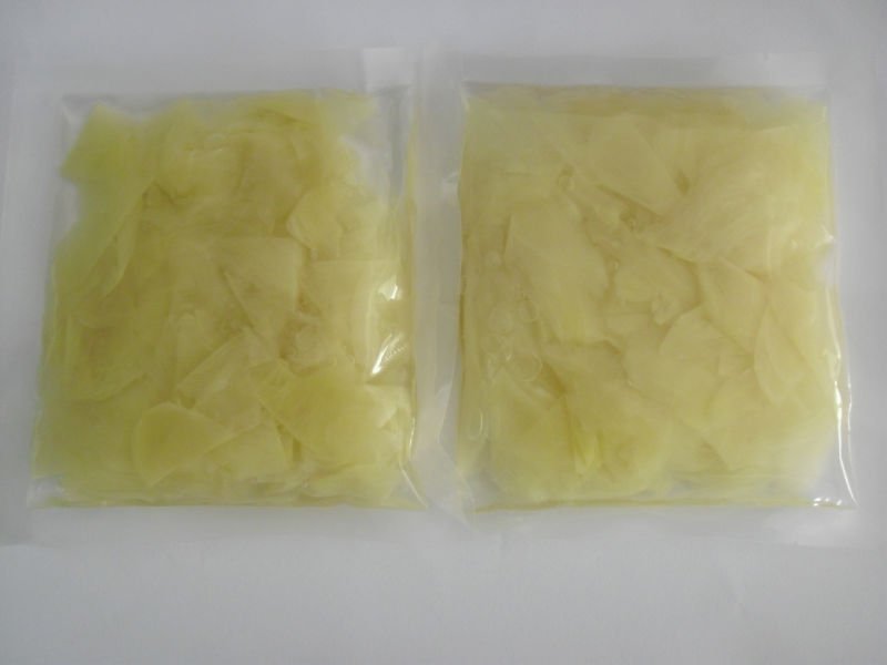 pickled sushi ginger slice (sweet sushi ginger, sushi gari)